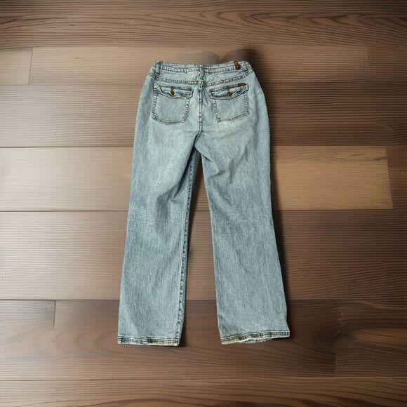 ZD Premium High Rise (Mom) Jeans Size 18 Bootcut Light Wash Denim Jeans 33x31 - Picture 2 of 8